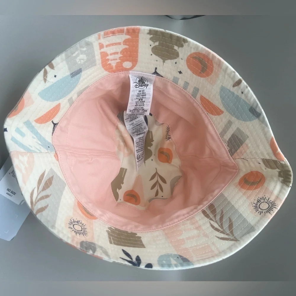 Disney Parks PRINCESSES Bucket Sun Hat In Pastel Colors Adult One Size NEW